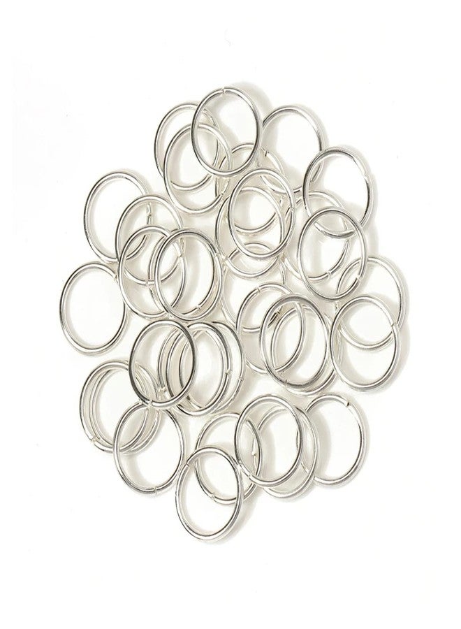 Excellentcrafts Open Jump Rings for Jewellery Making and Other Crafts (100 pcs) (14mm, Silver) - Image 1